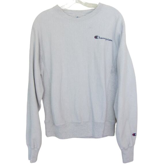 CHAMPION Y2K Reverse Weave Full Logo Pullover Crewneck Sweatshirt - Picture 1 of 3